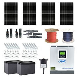 Photovoltaik Kit Mit 4 Panels 370W Monokristallin 120 Zellen 11A