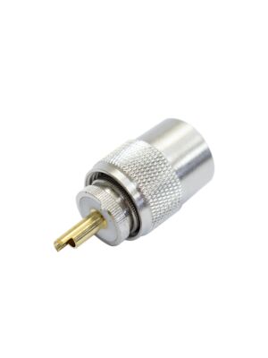 PNI PL259-Stecker für RG58-Kabel, goldener Mittelstift 9 mm