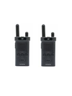 Kit mit 2 tragbaren Radiosendern PNI PMR R60 446 MHz, 0,5 W, 16 programmierbare Kanäle, 16 PMR- und 50 CTCSS- und 104 DCS-Töne, Sca