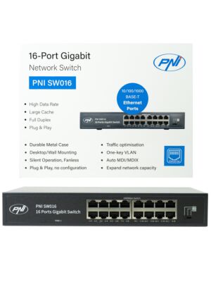 Schalter PNI SW016, 16 x 10/100/1000 Mbit/s