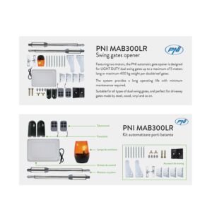 PNI MAB300LR Drehtorantriebs-Kit