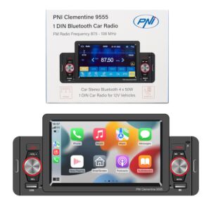 Auto MP5-Player PNI Clementine 9555 1DIN Display 5 Zoll 4 x 50W, Bluetooth, UKW-Radio, Carplay, RDS-Funktion