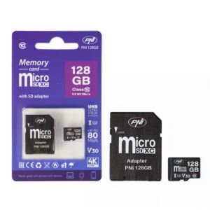 MicroSD PNI 128 GB Speicherkarte mit Adapter