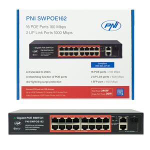 Schalter POE PNI SWPOE162, 16 Ports