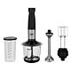 Beko HBA81762BX Stabmixer-Set, 750 W, 12 Geschwindigkeitsstufen + Turbo, 1 l, 5, schwarz/silber